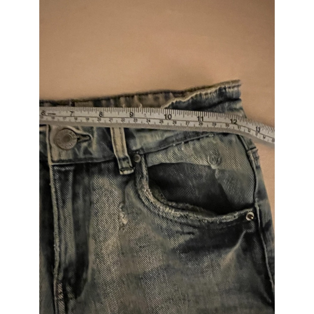 Highway Jeans Juniors Size 1 Distressed Ripped Denim Grunge High Rise Wide Leg - Picture 8 of 9